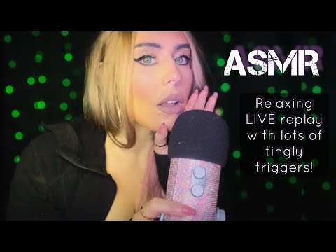 ASMR ✨ Relaxing livestream w/ lots of triggers including tapping, clicky whispers, bugs & MORE ✨