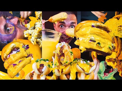 ASMR Eating CHEESIEST CHEESE MUKBANGS For 2 Hours No Talking 먹방