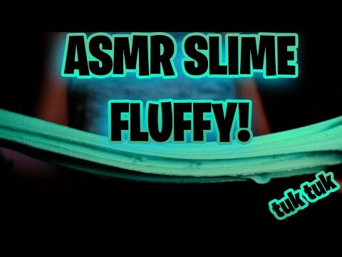 ASMR SLIME FLUFFY - Gatilhos visuais, sons de SLIME, sons de boca, TUK TK