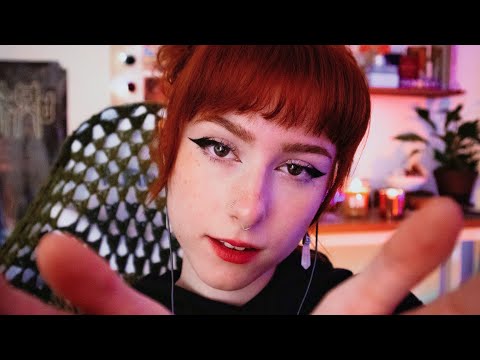 ASMR | Super Tingly Echoed Mouth Sounds & Hand Movements