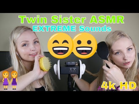 ✌ Two Triggers With The Tingle Twin Sister | ASMR Network | TINGLE IMMUNE CURE | 4k ASMR HD ✌