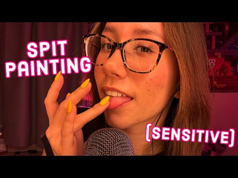 ASMR | spit painting you! (max sensitivity for max tingles)
