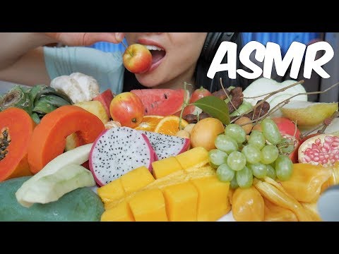 ASMR Exotic Fruit Platter (Different Texture EATING SOUNDS) No Talking | SAS-ASMR
