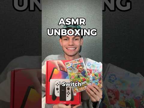 EL UNBOXING MÁS ESPERADO! #asmr Nintendo Switch #shorts #asmrvideo #viral
