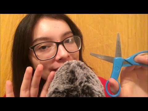 SCISSOR SOUNDS | GIVING MY MIC COVER A HAIRCUT ASMR