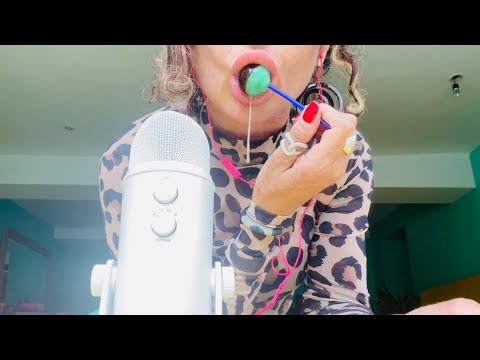 ASMR messy lollipop | slurpy sounds | the next one will be aired on Vimeo