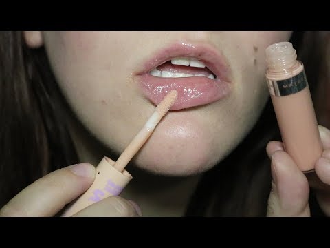 ASMR Lipgloss Application * Mouth Sounds * Saying I LOVE YOU * Positive Words