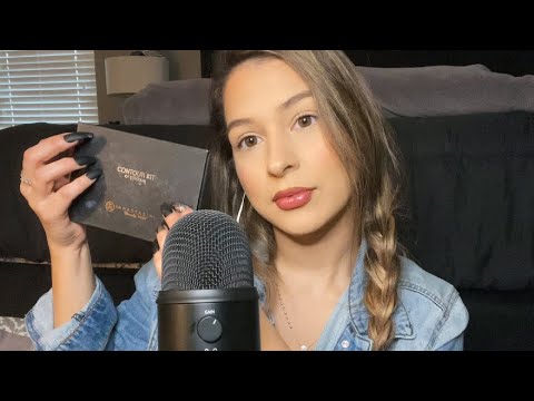ASMR Tapping and Scratching on makeup + whispers