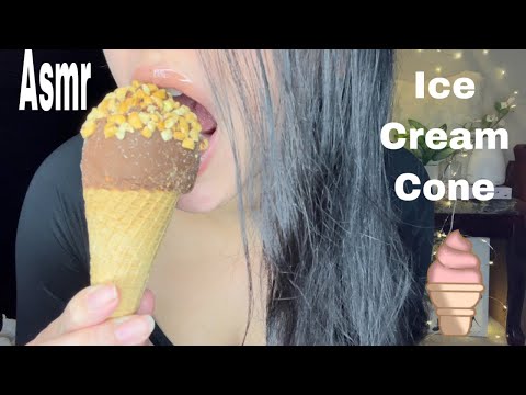 Asmr | Eating a Ice Cream Cone | No Talking