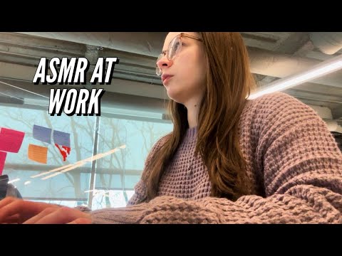 ASMR In The Office 👩‍💼📅 (No Talking Public ASMR, Typing Sounds)