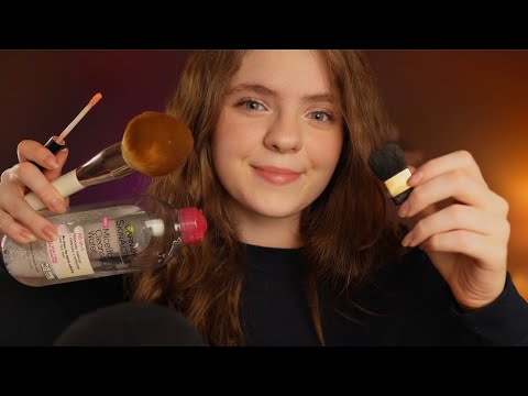 ASMR Big Sister Pampers You With Makeup & Skincare 💄🧼 Tingly layered sounds, soft spoken roleplay