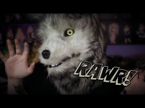 ☆★ASMR★☆ Rawr! Wolf mask & more~