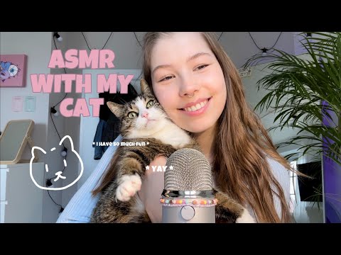 trying asmr with my cat (german/deutsch) | emily asmr