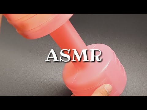 ASMR - Tapping Slime Storage Box, Pencil Sharpener, Pink Dumbbell (No Talking)