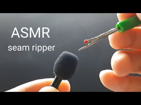 Scratching Microphone by Seam Ripper - ASMR Scratching Mic I No Talking I Satisfying Video