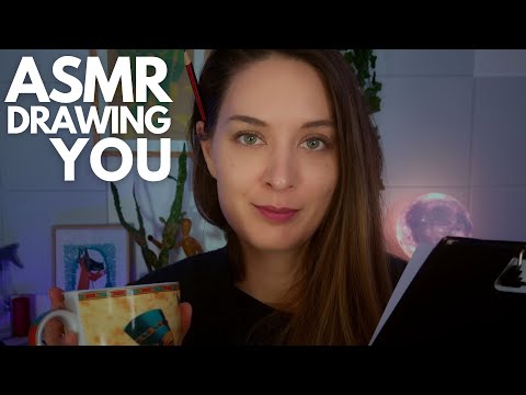 ASMR | Drawing you and drinking some tea |🌧️Rainy evening🌧️(Sketching you | Soft spoken)