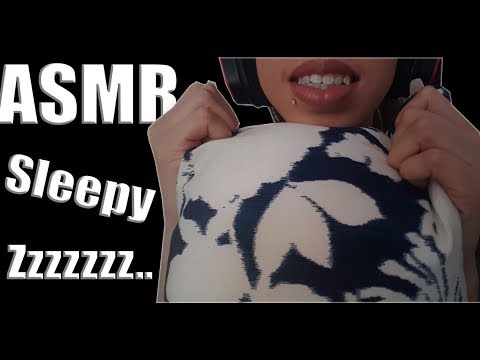 {ASMR} Pillow scratching| Face tracing| Head massage + more |Sleepy time tingles