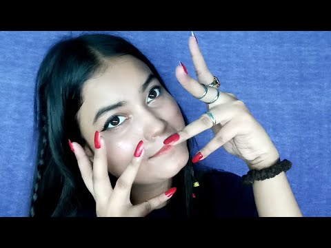 ASMR Face Touching, Hand Movements & Repeating "Let Me Take A Look"
