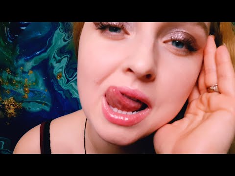 asmr WET MOUTH SOUNDS,  TONGUE SWIRLING,  HIGH VOLUME,  OMNOMNON SOUNDS,  HAND MOVEMENT
