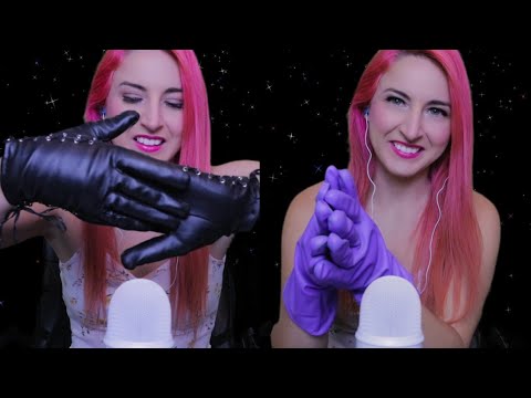 asmr rubber gloves (leather gloves, latex gloves, fabric gloves)