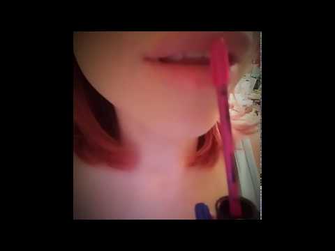 Asmr applying pink lipstick & sending kisses (requested)