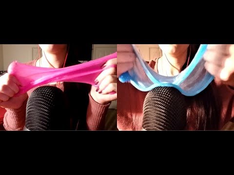 ASMR | 45 Minutes Playing With Slime | Slime Over The Microphone | ~No Talking~