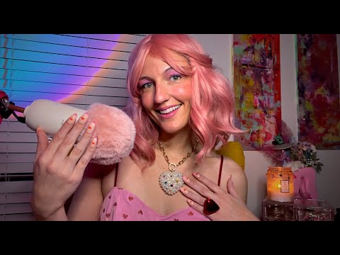 ASMR~ 💖 JEWELRY COLLECTION TINGLES 💖 (heart necklace edition + up-close gum chewing)