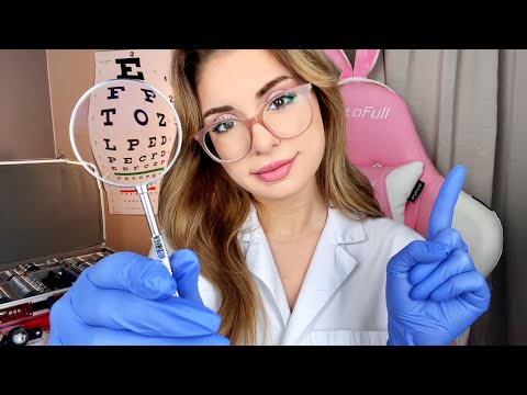 ASMR Fast & Aggressive Eye Lens 1 or 2 Exam Doctor Roleplay REALISTIC Vision Examination & Cranial