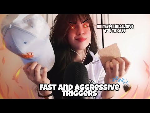 ASMR Fast & Aggressive Triggers In 5 Minutes
