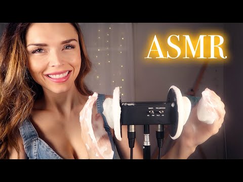ASMR // Ear Massage with Shaving Cream [NO TALKING]