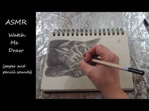 ASMR Watch Me Draw (paper and pencil sounds)