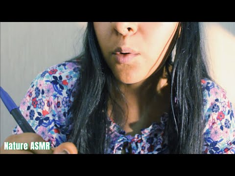 ASMR Unintelligible Interview, Gum Chewing, Water Sounds, Tapping, Writing