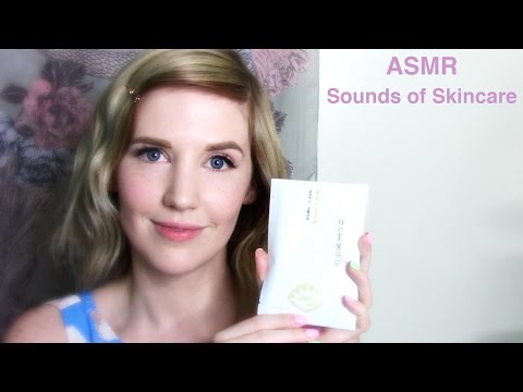 ASMR Sounds of Skincare: Asian Beauty Masks (Crinkles, scrubbing, water sounds, and more!)