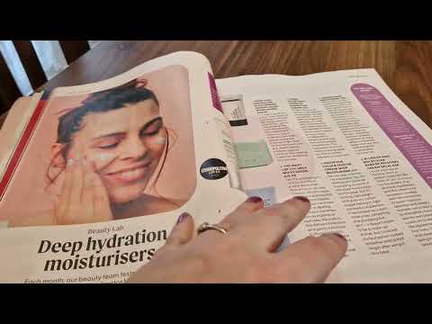 ASMR Looking through Cosmopolitan Magazine      Whispering & Tracing  #asmr