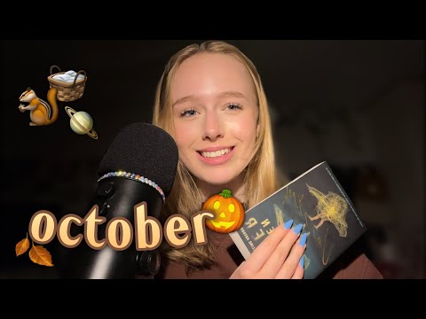 ASMR october favorites 🎃 | show & tell, try on, tapping