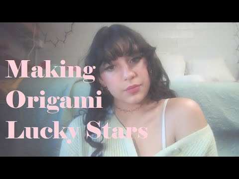 ASMR ⭐ Making Origami "Lucky Stars"  (Soft Spoken)