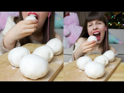 ASMR GIANT PEACH MOCHI (Chewy Sticky Mouth Sounds) NO TALKING