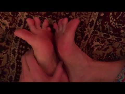 ASMR mini foot massage bare feet