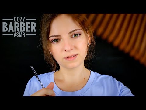 Cozy Barber ASMR | Haircut, Shave & Head Massage ✂️ (Mic Scratching Sounds)