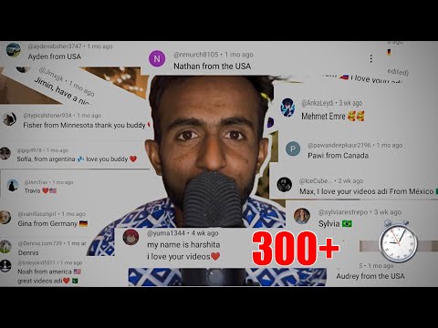 ASMR Whispering 300+ Subscribers Names (part 2)