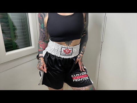 ASMR | Boxing shorts and sports bra scratching 👊🏻