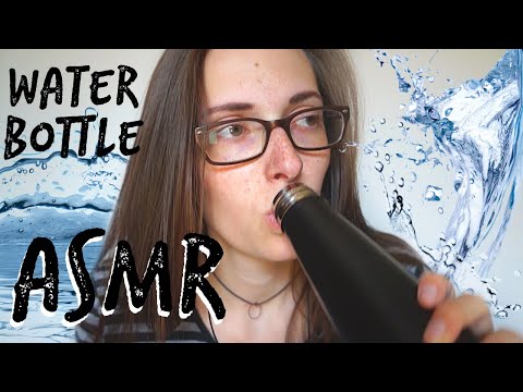 ASMR with a Water Bottle (Tapping, Sloshing, Drinking)