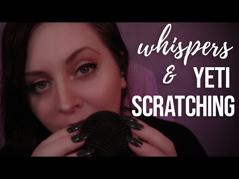 🕊️ ASMR | Whispers & Yeti Scratching [long nails] [no mic cover]