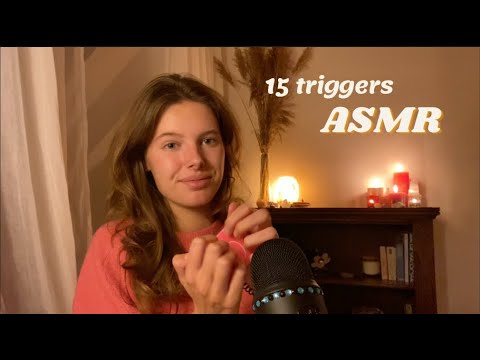 ASMR 15 triggers in 3,5 min (tapping, lid sounds, mic brushing, scratching)