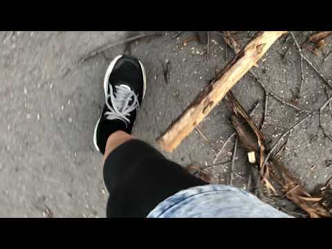 ASMR feet walking Crunch branches crackling awesome sounds :)