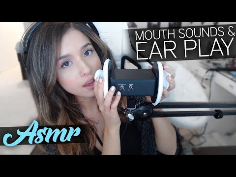 ASMR Mouth Sounds & Ear Play :)