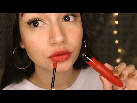 ASMR Lipstick Application To Trigger Your Tingles | Mouth Sounds & Whispers