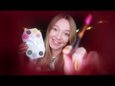 ASMR Painting the Camera Lens (Whispered, Personal Attention)