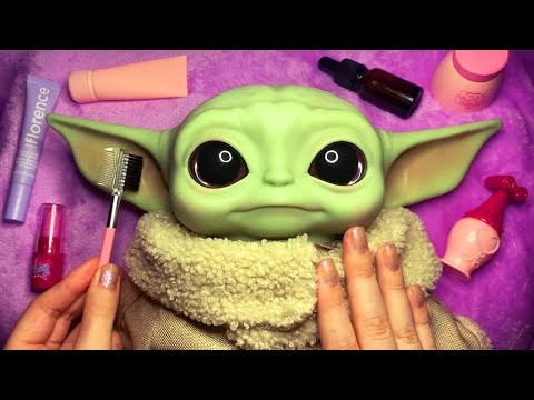 ASMR Skincare on Baby Yoda (Whispered)