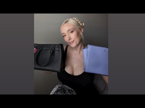 🎧👜ASMR Scratching and tapping handbags/purses✨ #asmr #asmrwhispers #asmrscratchingsounds